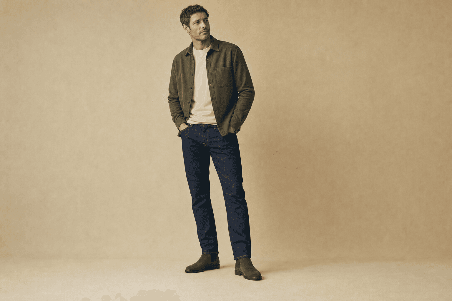 Evening dinner look saved in a personal image gallery