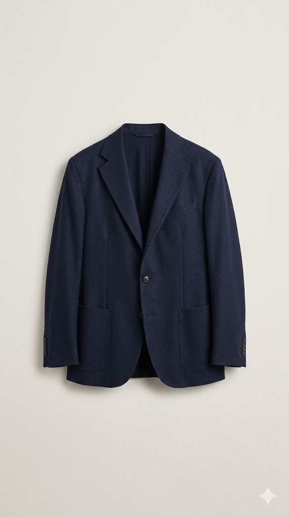 COS Unstructured wool-blend blazer