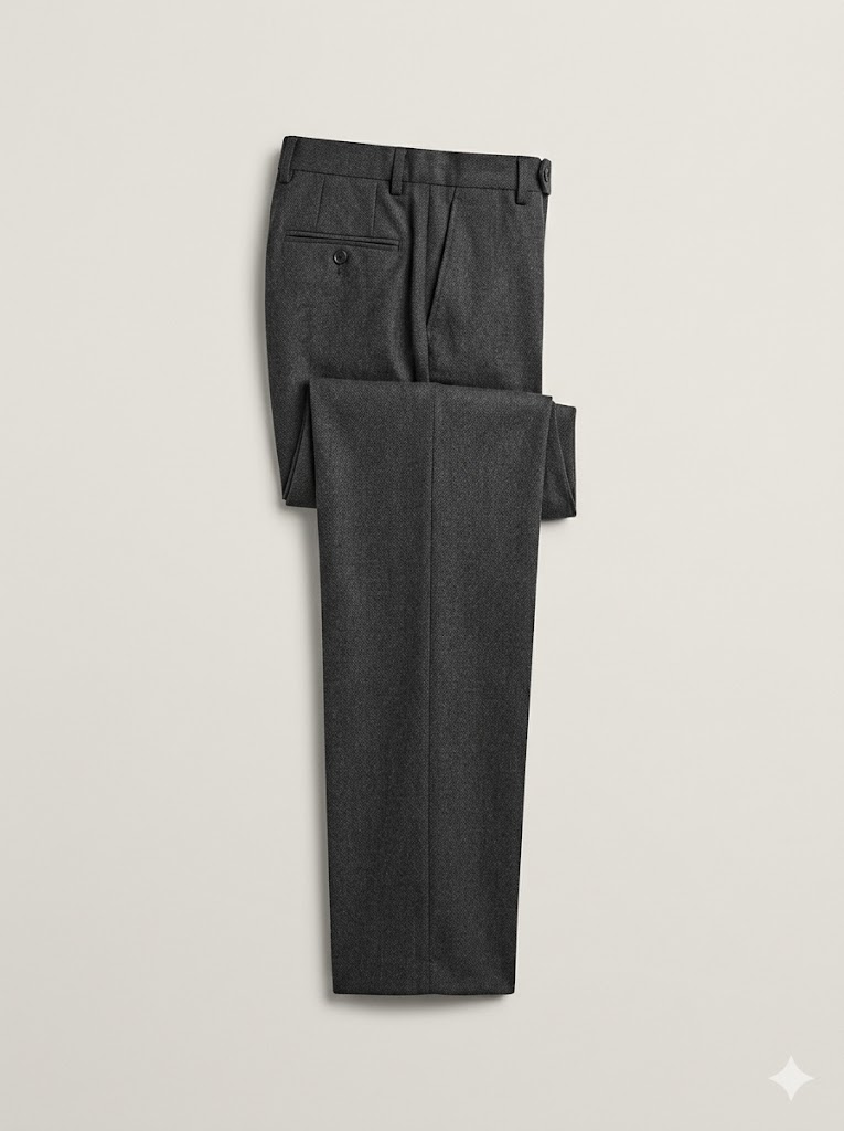 Massimo Dutti Tapered wool trousers