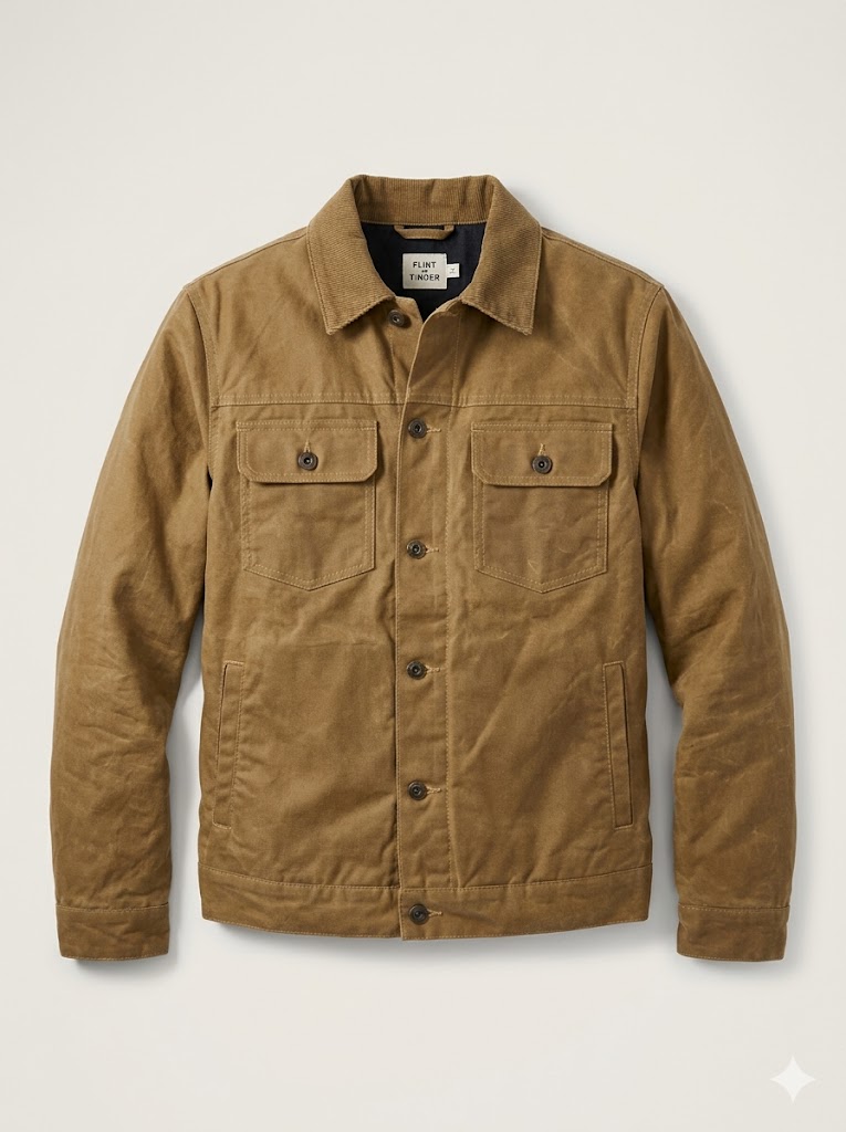 Flint and Tinder Waxed Trucker Jacket