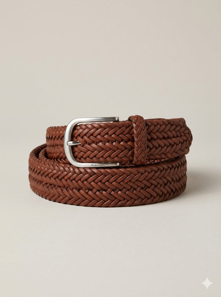 Anderson's Woven leather belt