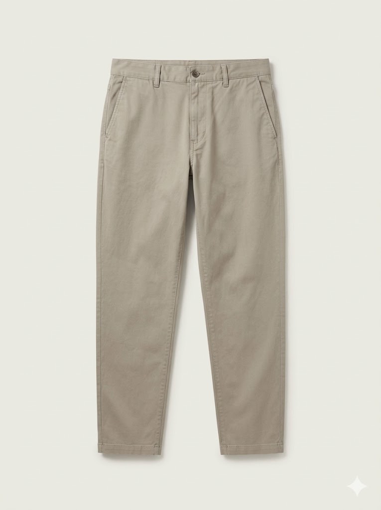 Folk Tapered cotton trousers