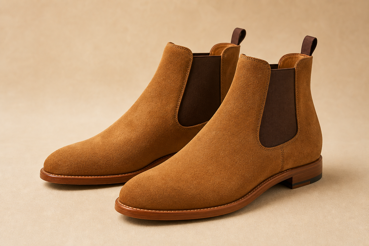 Suede chelsea boots