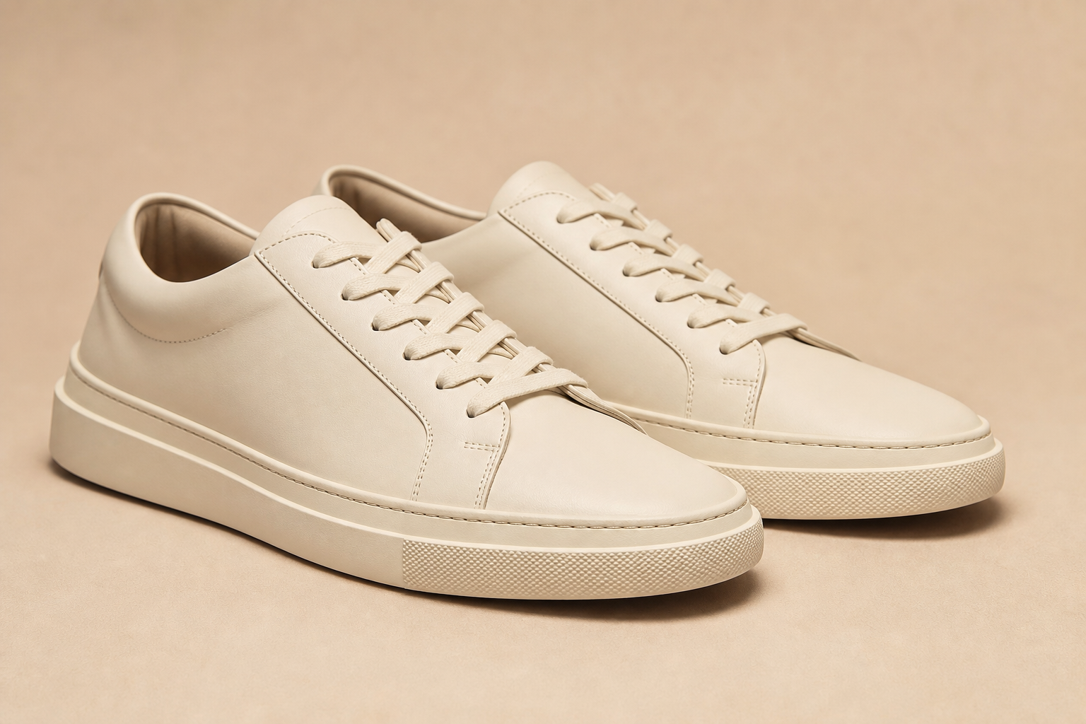 Cream sneakers